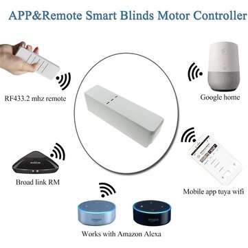 RSH-MC08 EU Plug Smart Motorized Chain Roller Blinds Tuya WiFi Remote Voice Control Shade Shutter Dr