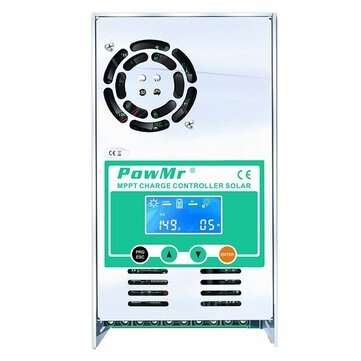 PowMr MPPT 60A Solar Charge and Discharge Controller 12V 24V 36V 48V Auto for Max PV 190VDC Lead Aci