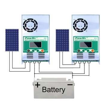 PowMr MPPT 60A Solar Charge and Discharge Controller 12V 24V 36V 48V Auto for Max PV 190VDC Lead Aci