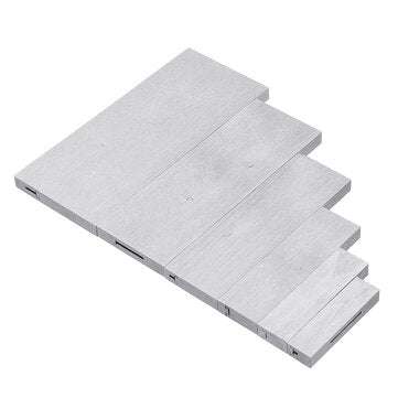 Machifit 6pcs 3/8 to 2-1/4 Inch Adjustable Parallel Block Set Precision Steel Parallel Gauge Block M