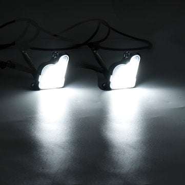 Pair LED Under Side Mirror Puddle Light White For Skoda Octavia Mk3 5E 2012-2017