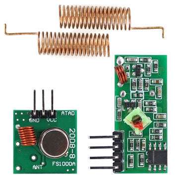 OPEN-SMART 433MHz RF Wireless Receiver Module Transmitter kit + 2PCS RF Spring Antenna