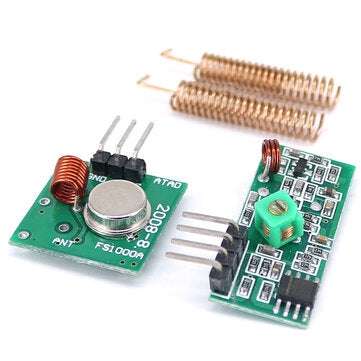 OPEN-SMART 433MHz RF Wireless Receiver Module Transmitter kit + 2PCS RF Spring Antenna