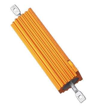 RX24 50W 500R 500RJ Metal Aluminum Case High Power Resistor Golden Metal Shell Case Heatsink Resista