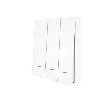 MoesHouse 3 Gang WiFi Smart Push Button Switch + 3 Gang RF433 Wall Panel Transmitter Smart Life Tuya