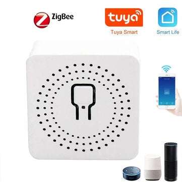 RSH 16A Mini Zigbee3.0 Smart Switch Two Way Wireless ON/OFF Switch APP Remote Control Works With Tuy