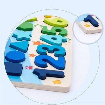 Math Fishing Board Preschool Wooden Toys Count Numbers Matching Digital Shape Cognition Early Educat