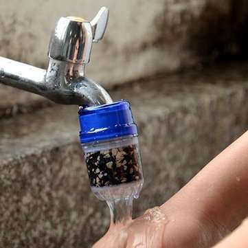 Mini Activated Carbon Faucet Mount Filter Filtration Household Kitchen Water Tap Clean Purifier Cart