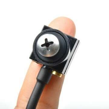 Mini Hidden HD 600TVL CMOS Lens CCTV white Screw Covert Home Security Camera