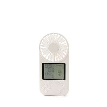 Mini Handheld Cooling Fan Multifunction 26 Modes Games Console USB Rechargeable 3 ... (COLOR: WHITE)