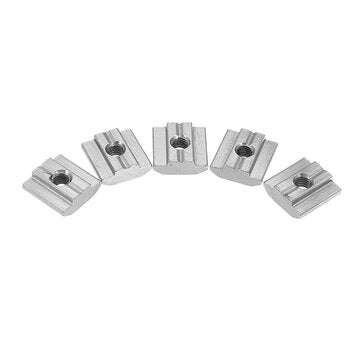 Machifit 50pcs M5 T Sliding Nut Carbon Steel Zin Plated T Sliding Nut for 3030 Aluminum Profile