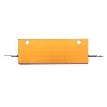 RX24 100W 8R 8RJ Metal Aluminum Case High Power Resistor Golden Metal Shell Case Heatsink Resistance