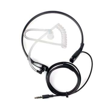Retevis Black 1 Pin 3.5mm Throat MIC Earpiece Covert Air Tube Earpiece For Universal Mobile Phones I