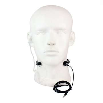 Retevis Black 1 Pin 3.5mm Throat MIC Earpiece Covert Air Tube Earpiece For Universal Mobile Phones I