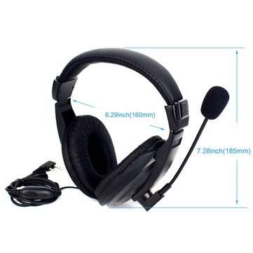 Retevis 2 Pin Retevis R-114 Headset Earpiece For KENWOOD BAOFENG UV-5R Retevis H777 TYT PUXING Two W
