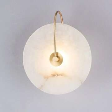 Modern Sconces Lamp Wall Lights Marble Lampshade LED Lighting Fi... (DIAMETER: 16CM | COLOR: GOLDEN)