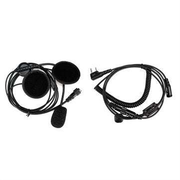 Retevis EHK008 Motorcycle Helmet Headset with Finger PTT and Microphone for Retevis Kenwoood TYT Bao