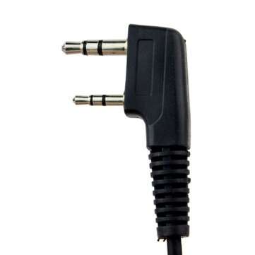 Retevis 2 Pin PTT Mic Headset for Baofeng Walkie Talkie Earpiece Quansheng Puxing TYT C9009A