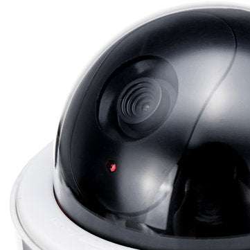 Solar Power Fake Camera CCTV Realistic Dummy Security Cam Simulation Monitor