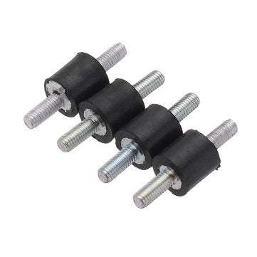 Machifit 4pcs M3 8x8mm Rubber Mounts Double Ends Screw Anti Vibration Mount Rubber Shock Absorber