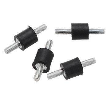 Machifit 4pcs M3 8x8mm Rubber Mounts Double Ends Screw Anti Vibration Mount Rubber Shock Absorber