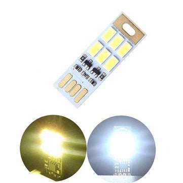 Mini 1W USB 6 LED Touch Stepless Dimming / Light-controll... (MODE: TOUCHDIMMER | COLOR.: WARMWHITE)