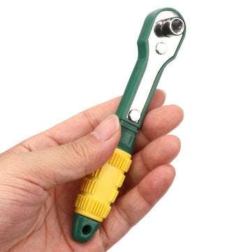 Mini 1/4 Screwdriver Rod Adjustable Fast Ratchet Wrench Quick Socket Wrench Tools