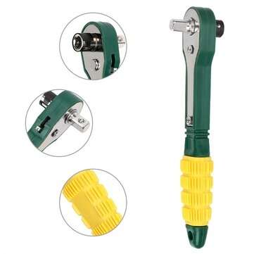 Mini 1/4 Screwdriver Rod Adjustable Fast Ratchet Wrench Quick Socket Wrench Tools
