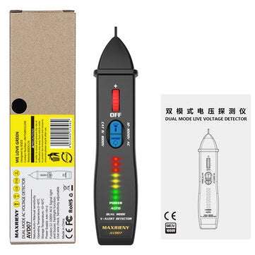 MAXRIENY AVD07 Voltage Detector Intelligent Voltage Tester Pen with Fashlight Function Auto and Manu