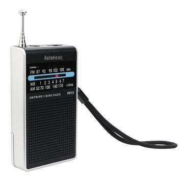 Retekess F9214 PR15 Digital Display Radio with FM AM for Family Camping Outdoor