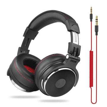 Oneodio Pro-001 Wired Headphones HIFI 50mm Drivers Noise Reduction 3.5mm 6.5mm Adj... (COLOR: BLACK)