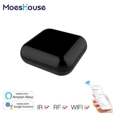 MoesHouse RF IR WiFi Universal Remote Controller RF Appliances Tuya Smart Life App Voice Control via