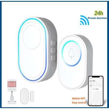 Private Model Tuya Wifi Doorbell Smart Doorbell Alarm Can be Equipped... (TYPE: DOORANDWINDOWSENSOR)