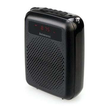 Retekess PR16R Portable Digital Display Screen FM Voice Amplifier with Recording Function and Large