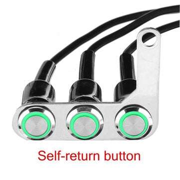 Motorcycle Switch Handlebar ON-OFF Push 3 Buttons Waterproof For Headlight Horn Horn T... (TYPE: #5)