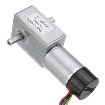 Machifit JGY-370 DC 6V Double Shaft Motor Reduction Gear Turbine Worm Self-... (ROTATE SPEED: 10RPM)