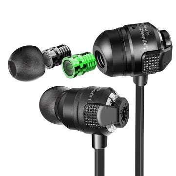 PLEXTONE G23 Airburst Super Bass Dual Variable Sound Cell HD Voice Earphone Gaming... (COLOR: BLACK)