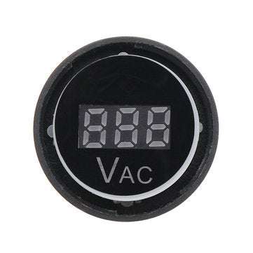 Machifit 22mm Digital AC Voltmeter AC 50-500V Voltage Meter Gauge Digital Display Indicator Green