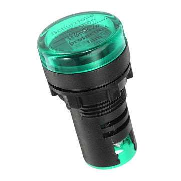 Machifit 22mm Digital AC Voltmeter AC 50-500V Voltage Meter Gauge Digital Display Indicator Green