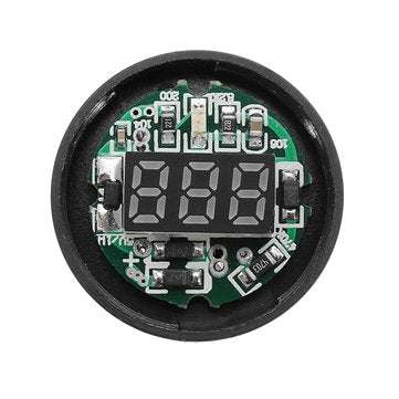 Machifit 22mm Digital AC Voltmeter AC 50-500V Voltage Meter Gauge Digital Display Indicator Green
