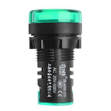 Machifit 22mm Digital AC Voltmeter AC 50-500V Voltage Meter Gauge Digital Display Indicator Green