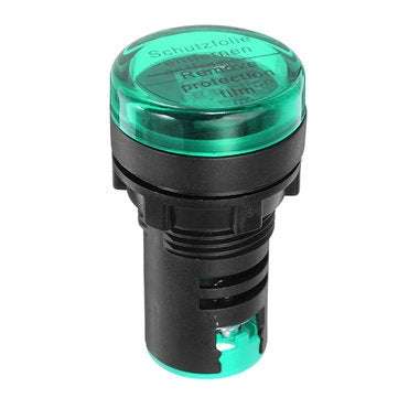 Machifit 22mm Digital AC Voltmeter AC 50-500V Voltage Meter Gauge Digital Display Indicator Green