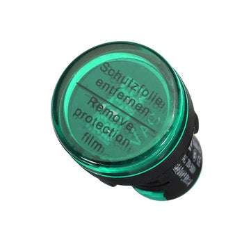 Machifit 22mm Digital AC Voltmeter AC 50-500V Voltage Meter Gauge Digital Display Indicator Green