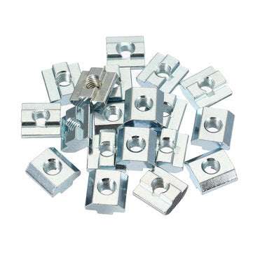 Machifit 20pcs M8 Zinc Plate Coated T Sliding Nut for 4040 Series Alumunium Profiles