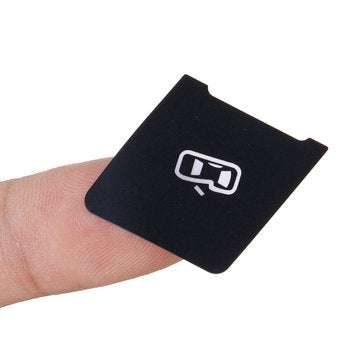 Matte Black Car Door Lock Switch Button Repair Stickers Decals Pin For Audi A3L