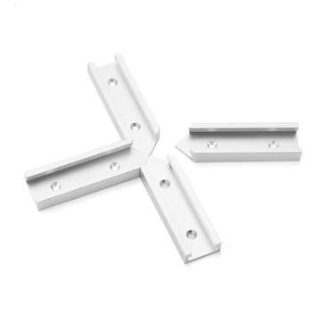 Machifit 200mm Cross T-track Connector Set 30 Type T-slot Miter Track Jig Fixture Slot Connector