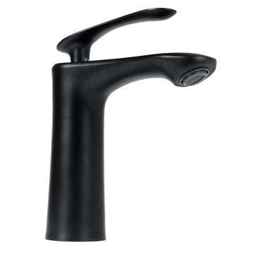 Matte Black Bathroom Sink Faucet Basin Cold/Hot Mixer Tap Single Handle
