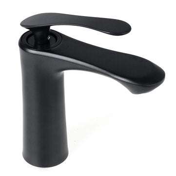 Matte Black Bathroom Sink Faucet Basin Cold/Hot Mixer Tap Single Handle