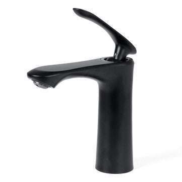 Matte Black Bathroom Sink Faucet Basin Cold/Hot Mixer Tap Single Handle