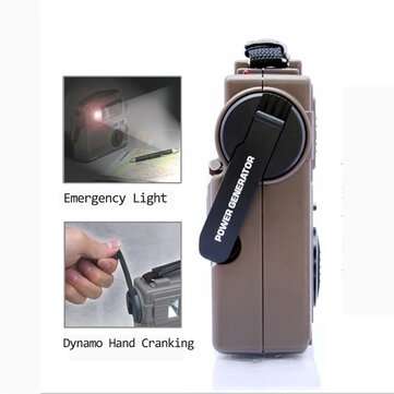 TECSUN GR-88P Digital Radio Receiver Emergency Light Radio Dynamo Radio With Built-In Speaker Manual